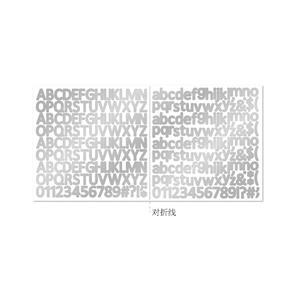 0.5 Inch <b>Letter</b> Sticker for Discount Gold and Silver English Self-<b>Adhesive</b> Waterproof Gift Diy Account Sticker - Product Image 6