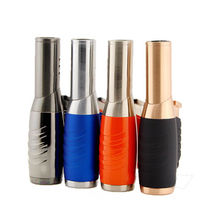 Hot Sale Custom Logo Windproof Metal Refillable Scorch Cigar Torch Lighter with <b>Moving</b> Head Portable & Durable Butane Fuel - Product Image 6