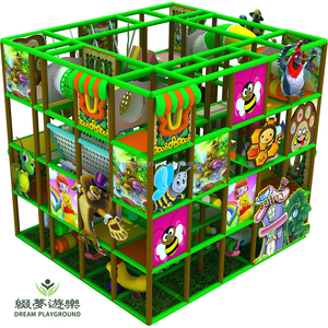 Dream Kids Indoor Forest Jungle Themed Slide Soft Obstacle Ball Pool Cartoon Animal Zoo Play Shopping Mall Adventure Playground - Product Image 3
