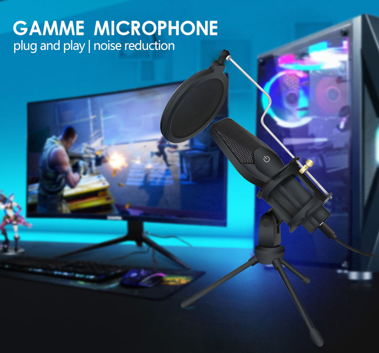 2021 Новый Профессиональный USB конденсаторный микрофонный игровой микрофон для студийной записи Подкаст микрофон