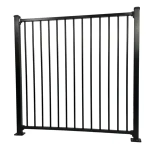 Factory Customized Modern Picket Design Anti Rust Protection Steel Tubular Fence For Pool