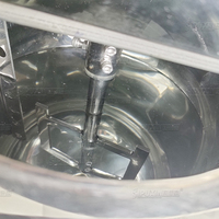 Homogénéisateur de laboratoire SPX, mélangeur sous vide à double enveloppe, agitateur chauffant, moteur AC SUS316L, automatique, pour produits chimiques et alimentaires, capacité 10L