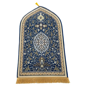 Violet personnalisé traditionnel épais Sejadah tapis de prière pliable musulman tapis de prière Islam tapis de prière - Product Image 1
