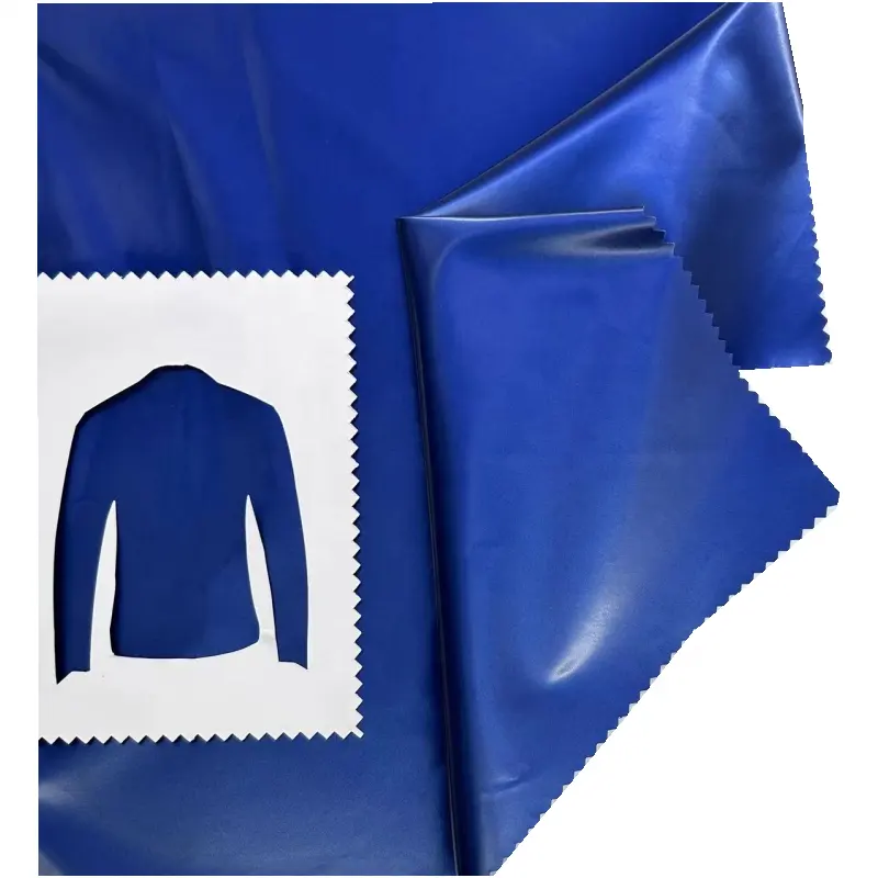 Thin 0.2mm PU Synthetic Garment Leather Fabric Low Pricec Free Sample Polyester Backing