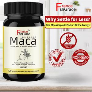 Extractos de Raíz de Maca de Alta Potencia 1500 mg, Apoyo Energético para Hombres y Mujeres, 120 Cápsulas de Raíz de Maca - Product Image 4