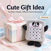 Calculatrice en peluche mignonne en gros, jouet en peluche doux, poupée calculatrice, personnage amusant, peluche éducative pour enfants, cadeau personnalisé OEM