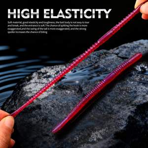 Appâts souples SNEDA <span class=keywords><strong>Wacky</strong></span> Neko Rig, appâts en forme de nouilles coulantes pour la pêche au bar et à la perche en finesse - Product Image 6