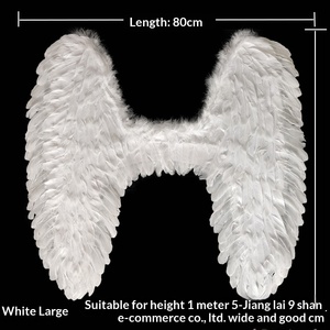 <span class=keywords><strong>Ali</strong></span> d'<span class=keywords><strong>Angelo</strong></span> in Piume Fatte a Mano 80cm per Pasqua, Halloween, Matrimoni - Accessori per Bambini e Adulti, Ideali per Foto di Viaggio e Travestimenti - Product Image 2