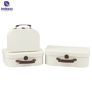 Mini Reasonable Price Modern Novel Design Mini <b>Suitcase</b> Luggage Cardboard Purse Lip Gloss Gift <b>Storage</b> Box with Handle - Product Image 6