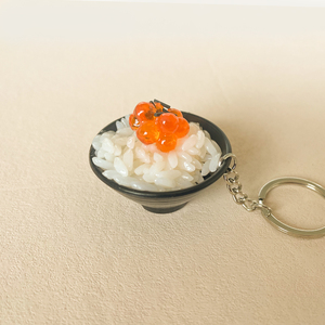 Porte-clés en résine personnalisé, modèle Donburi, figurines d'anime 3D, vente en gros, simulation de bol de riz japonais en plastique, cadeau amusant - Product Image 5