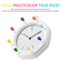 Reloj de Bolsillo Octagonal Colorido de Moda Popular al por Mayor, Estilo Co-branded, Reloj de Cuarzo