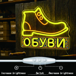 Letrero LED de neón para tienda de calzado, interior y exterior, con luz ambiental, letrero publicitario con luz ambiental, 5V - Product Image 1