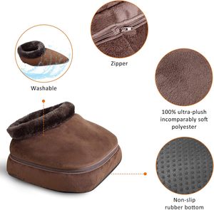 2 in 1 <strong>Shiatsu</strong> <strong>Foot</strong> <strong>Massager</strong> With Kneading Tapping and Heated Electric Home Relaxing Treatment Vibration <strong>Massage</strong> Cushion - Product Image 5