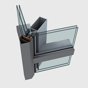 Thiết Kế Hiện Đại Bên Ngoài Cấu Trúc Thủy Tinh Mặt Tiền Xây Dựng Nhôm Tường Rèm - Product Image 4