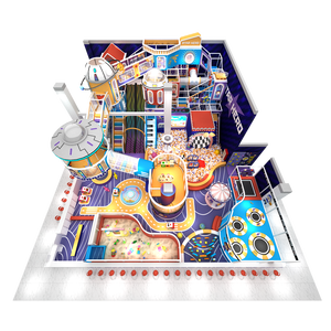 Phù hợp trẻ em sân chơi mizone trong nhà sân chơi ngoài trời với ánh sáng trượt cát Pit với cụ Trampoline trẻ em bóng Pit - Product Image 6