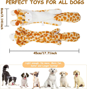 Оптовая продажа, милые прочные интерактивные игрушки для собак без набивки, плюшевые собаки, жевательные игрушки для щенков, жевателей средней и большой породы - Product Image 5
