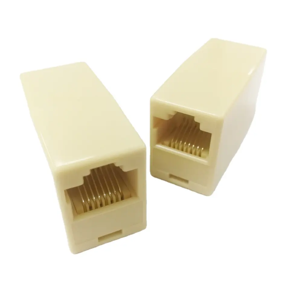 Extensor de cabo rj45, adaptador e acoplador de cabo de rede lan para juntar extensor