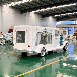 Carro Fúnebre de Estilo Retro Directo de Fábrica con Estructura Reforzada para Transporte de Ataúdes en Cementerios y Salones Fúnebres - Product Image 6