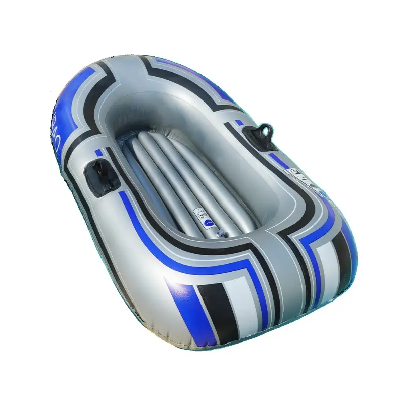 YongRong factory PVC kayak Rubber dinghy thick folding machine boat thickened one person inflatable fishing boat