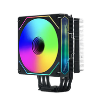 Offre Spéciale ESGAMING 12V DC 4 broches PWM processeur de processeur refroidisseur ordinateur de jeu de bureau 6 tuyaux en cuivre dissipateur thermique en aluminium ventilateur refroidisseur