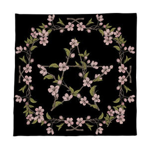 Tovaglia tarocchi 75/50cm fase luna fiore animale altare panno pagana orologio astrologia pendolo Divinations oracolo carta tappetino - Product Image 5