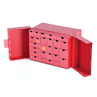 Boîte Recyclable Cadeau Design Personnalisé Fait Main Design Rigide Boîte Calendrier De L'Avent De Luxe Personnalisé Avec Petit Tiroir