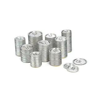 Aluminum Beverage Lid Drink Soda Beverage Aluminum Case Removable Bottle Paper Can Cap Cover End Full Aperture Open Peel Off Lids