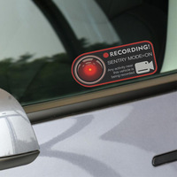 Autocollant de Décoration et Antivol pour Tesla Model 3/Model Y/S/X avec Mode Sentry - Avertissement de Modification
