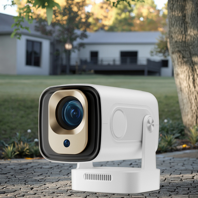 Source Factory 200ANSI LED Portable Projector Short Throw Android 14 Dural 2.4G/5G WIFI BT Voice Remote Focus Native 1080P Home