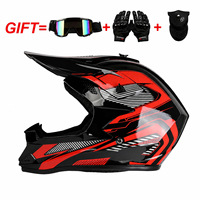 Casque de moto tout-terrain ABS intégral sur mesure pour toutes saisons, idéal pour les sentiers, les rallyes et la course, ensemble trois pièces