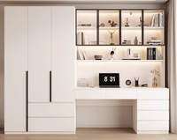 Armoire de rangement pour adultes, combinaison simple avec tiroirs supérieurs et inférieurs, en bois massif, sur mesure, placard à vêtements, armario