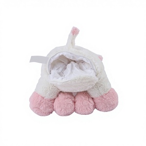 D KING <span class=keywords><strong>Peluche</strong></span> Vache Ponderée, Adaptée au Micro-ondes, Douce et Chaude, Rembourrée en Coton PP, Confort de Sommeil pour Enfants et Adultes, Maille Brodée - Product Image 6