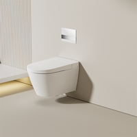 Hôtel de luxe p-trap lavage automatique toilettes suspendues wc automatique intelligent