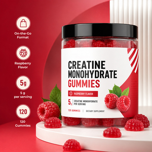Bonbons Gommeux Énergisants Pré-Entraînement pour Adultes, Sans Sucre, Sans Soja, Sans Caféine, à la Créatine Monohydrate – Nouvelle Formule Beauté et Musculation – Vente Flash - Product Image 3