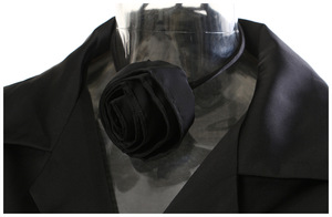 OUDINA Francés Irregular <span class=keywords><strong>Con</strong></span> Pajarita De <span class=keywords><strong>Flores</strong></span> Camisa Casual <span class=keywords><strong>Blusa</strong></span> y Tops Blusas De Mujer Camisas - Product Image 4