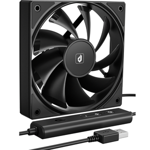 Ventilateur de refroidissement USB upHere U3UK1 120 mm avec contrôleur 3 vitesses, ventilateur silencieux à double roulement à billes pour routeur, modem, PS5, Xbox, armoire AV - Product Image 1