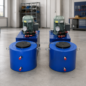Vérin hydraulique électrique à double effet ultra haute pression à piston solide pour levage d'équipements lourds - Product Image 2