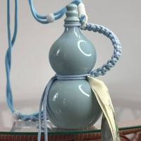 500 mlBouteille en verre ronde en forme de gourde avec bouchon et ruban pour boissons, vin de fruits, café, lait, whisky