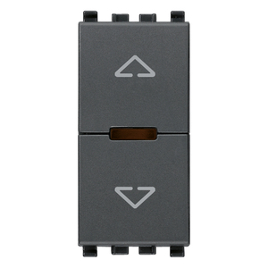 Interrupteur à enrouleur gris Quid, hauteur 5,3 cm, pour le contrôle des stores de fenêtre - Product Image 1