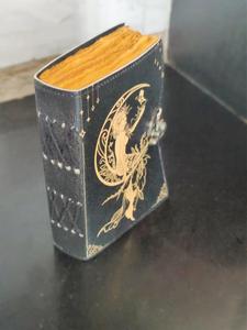 Handmade Embossed Leather Sketchbook Vintage Retro Recipe Magic Prayer Writing Wellness Bullet Wedding Gust Mental Journal - Product Image 4