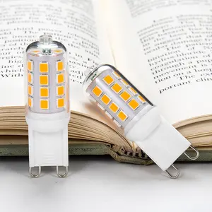 Bóng đèn LED Bóng đèn ánh sáng đèn & ống G9 AC 220V ấm trắng 300lm Dimmable 80 Led G6 cơ sở 12V 3 Wát thay thế bóng đèn 30000