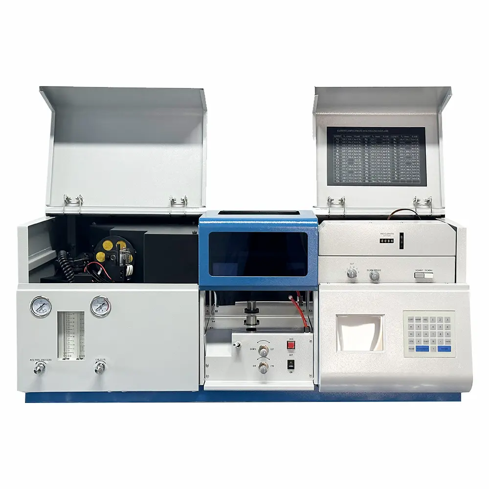 Máquina AAS de detección de metales minerales, espectrofotómetro de absorción atómica, precio de la máquina AAS