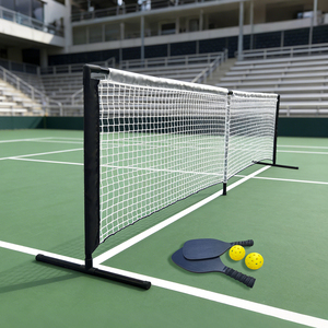 Ensemble de filet de pickleball pliable portable de haute qualité avec support et raquettes - Product Image 5