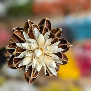 Flores Secas Hechas a Mano, Lantana <span class=keywords><strong>Camara</strong></span>, Decoración Rústica para Habitaciones, Cabeza de Flor Grande de 10 cm de Diámetro - Product Image 5