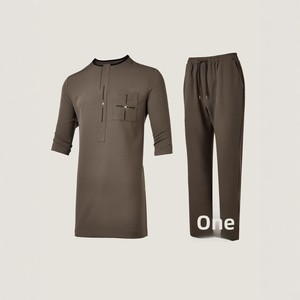 Nuevo Conjunto Étnico <span class=keywords><strong>Africano</strong></span> Dashiki de 2 Piezas <span class=keywords><strong>para</strong></span> Hombre, Camisa de Manga Corta + Pantalones, Traje de Boda Estilo <span class=keywords><strong>Africano</strong></span> - Product Image 2