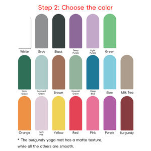 Tapis de yoga personnalisé avec logo imprimé en couleur, antidérapant, absorbant les chocs, en forme d'arche, en PU et caoutchouc naturel, pour femmes, pour la maison et la salle de sport - Product Image 6