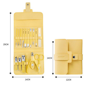 <span class=keywords><strong>Prix</strong></span> de gros, 16 pièces, coupe-ongles, ensemble de manucure et pédicure, soins personnels, ensemble cadeau personnalisable pour mariage - Product Image 3