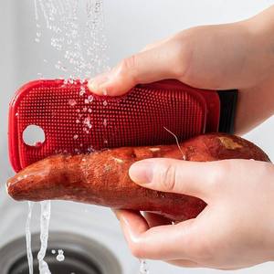 Wholesale Plastic Kitchen Fruit Vegetable Cleaning Brush Flexible Multi-function Washable for Cutting Board <b>Gaps</b> - Product Image 2