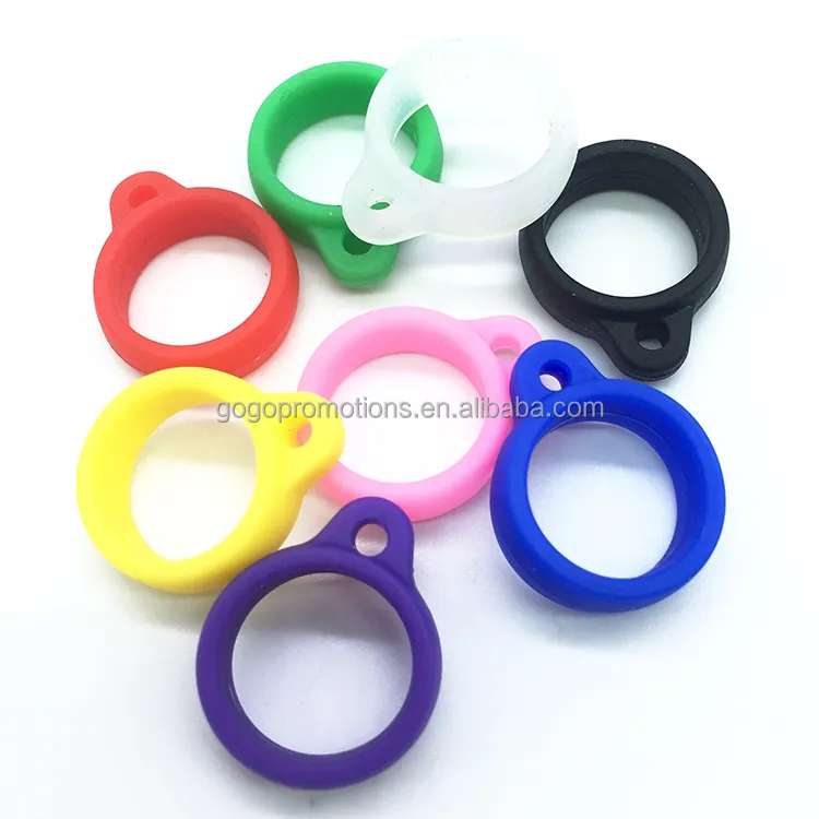 Europe hot selling necklace lanyard with rubber ring 13mm 20mm wape lanyard silicone ring