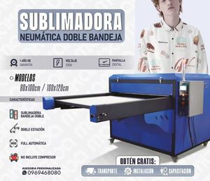 Mesin <span class=keywords><strong>Press</strong></span> Panas Sublimasi Semi-otomatis Format Besar Dua Stasiun 80X100 100X120cm untuk Kaos dan Pakaian - Product Image 2
